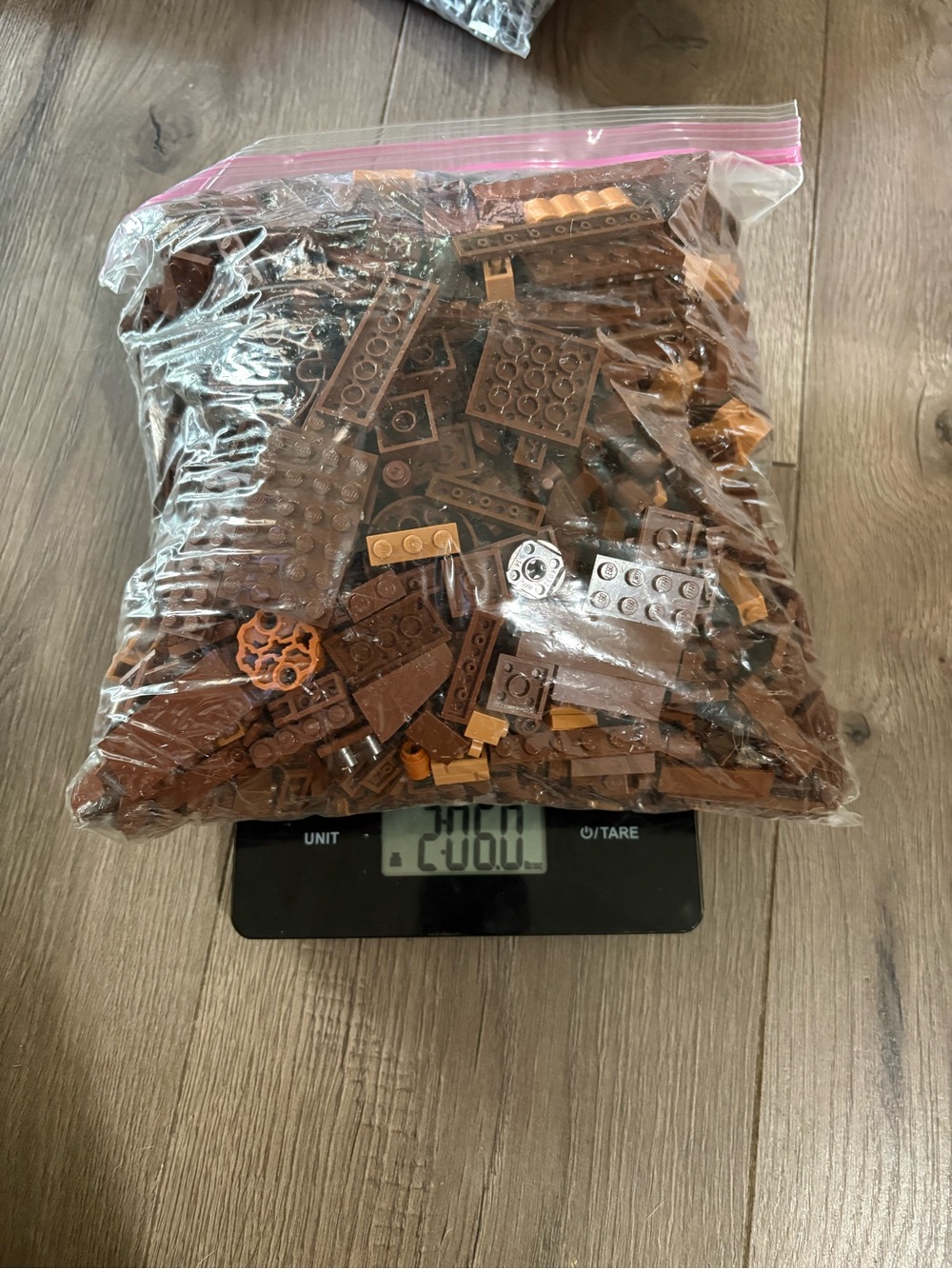 Lego Brown and Tan Mixed Bricks Bulk Bag